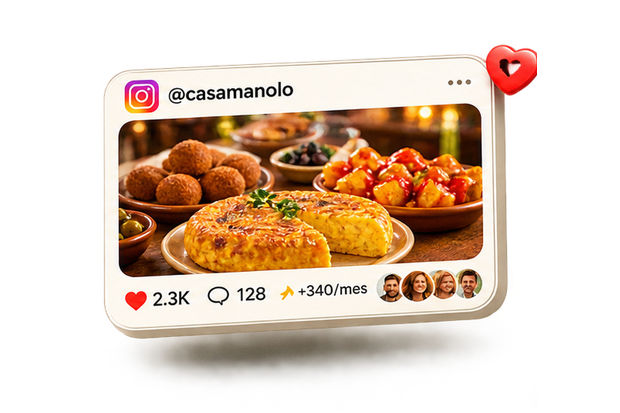 Vista previa de una publicación de Instagram de un restaurante